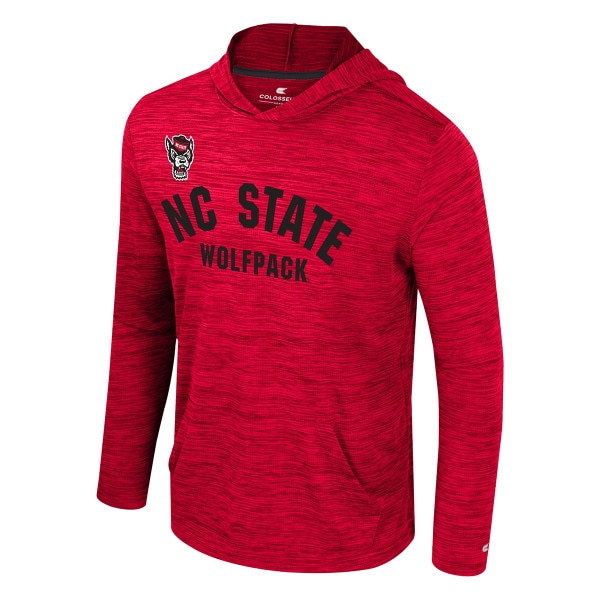 Red Youth Long Sleeve Poly Hood Tee